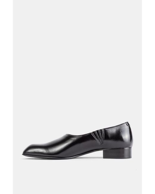 Khaite Black Mocassins Colt Slip On Loafer En Cuir Noir Loafers