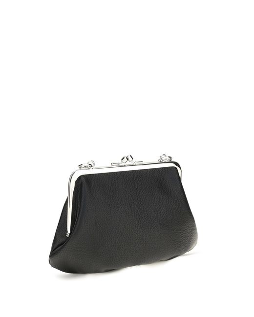 Vivienne Westwood Black Granny Frame Handbag Polyurethane Wallets & Purses