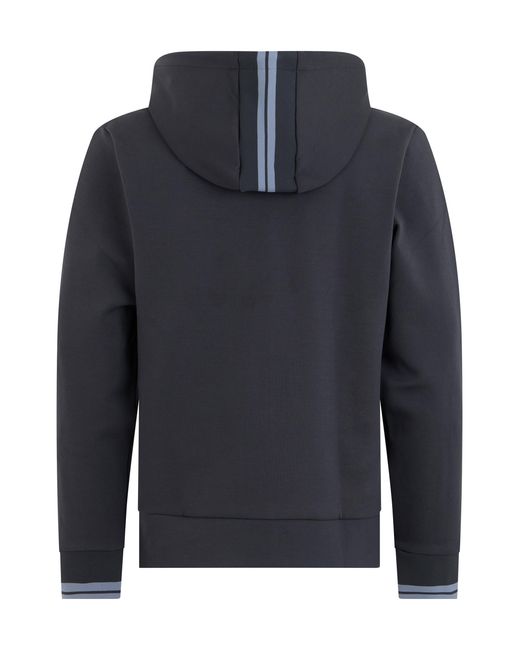 Boss Black Zip-Up Cotton Hoodie for men