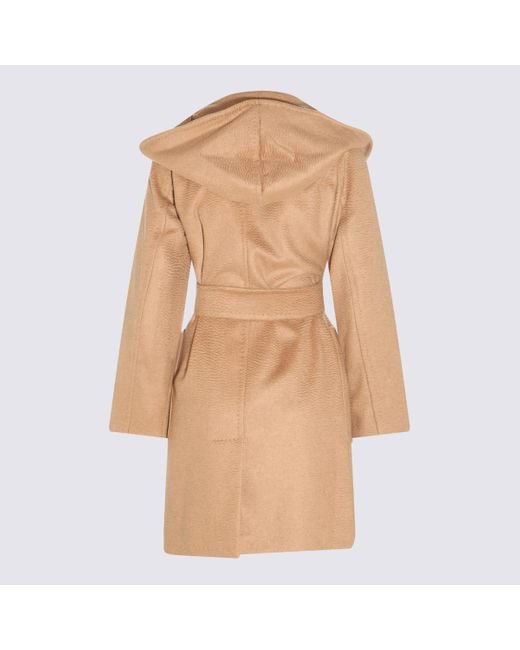 Max Mara Natural Camel Rialto Coat
