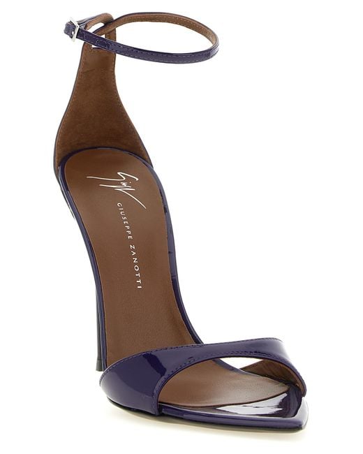 Giuseppe Zanotti Metallic Calfskin Stiletto Heel Sandals