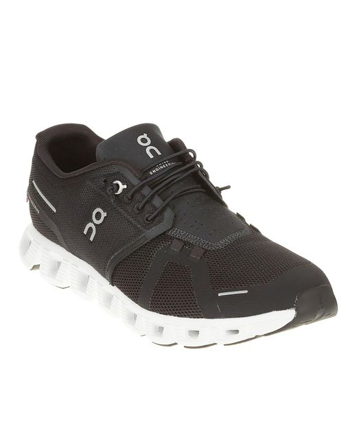 On Shoes Black Logo Side Classic Sneakers for men