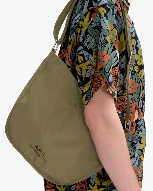 A.P.C. Multicolor Shoulder Bag Journal Small Khaki Jaa Polyester
