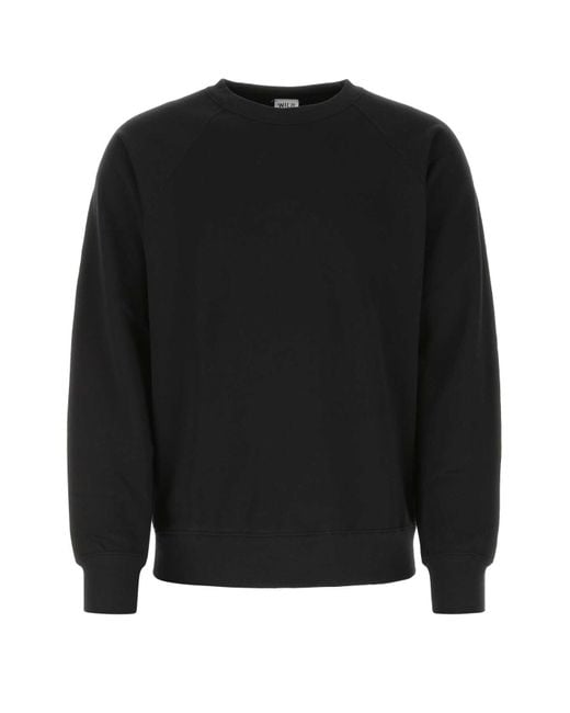 WILD DONKEY Black Cotton Blend Sweatshirt for men