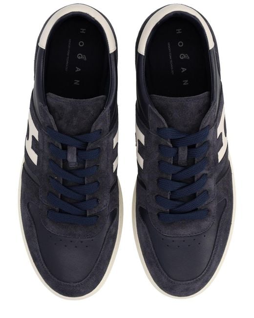Hogan Blue Sneaker H-Tv Mutton (Ovis Aries Aries) Trainers for men