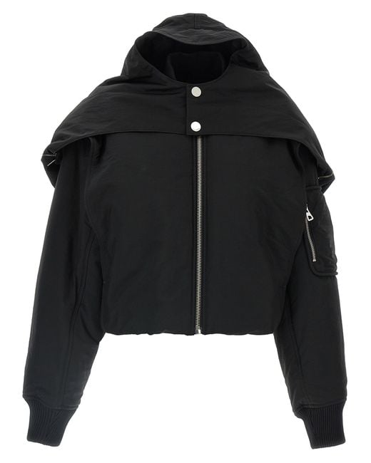 Jean Paul Gaultier Black The Hooded Bomber' Jacket