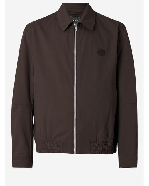 Boss Black Jacket Stretch Cotton for men