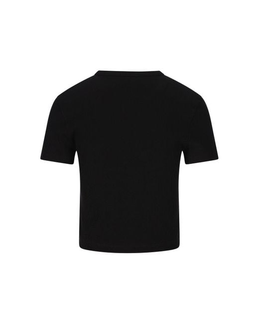 Fendi Black Logo Cotton T-shirt