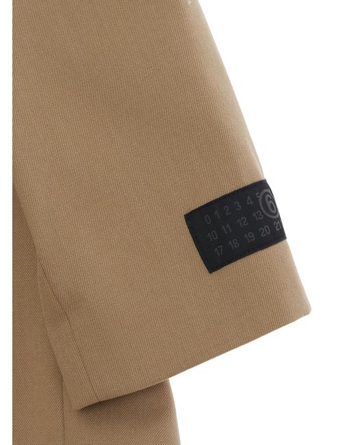 MM6 by Maison Margiela Natural Jacket Wool Blazers for men