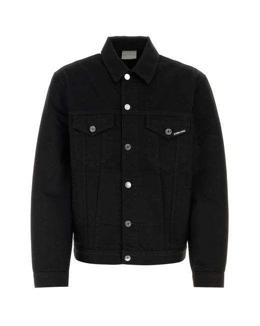 VTMNTS Black Denim Paris Jacket for men