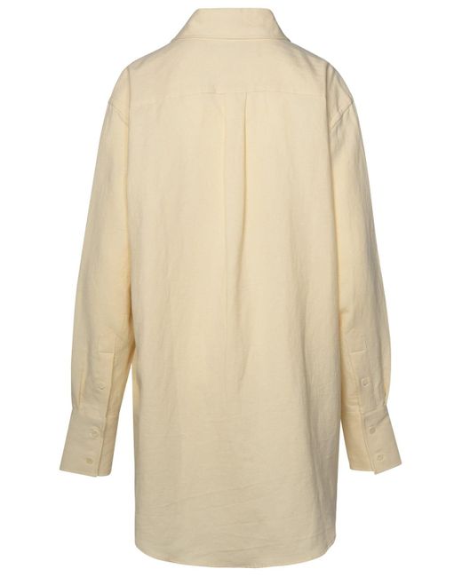 J.W. Anderson White Linen Blend Shirt