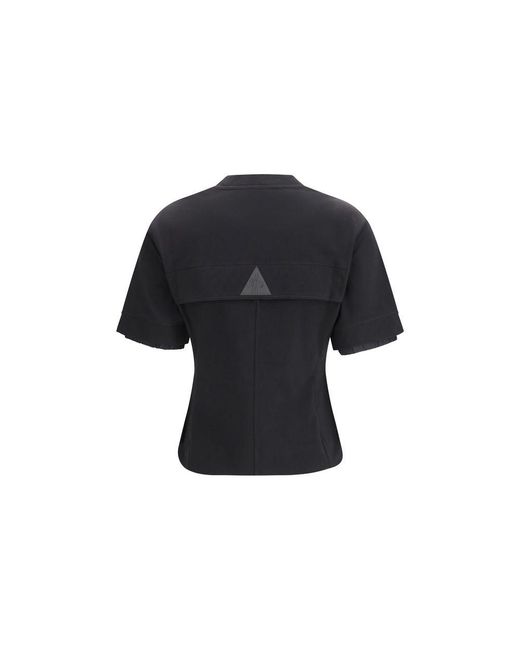 Moncler Black Cotton T-Shirt