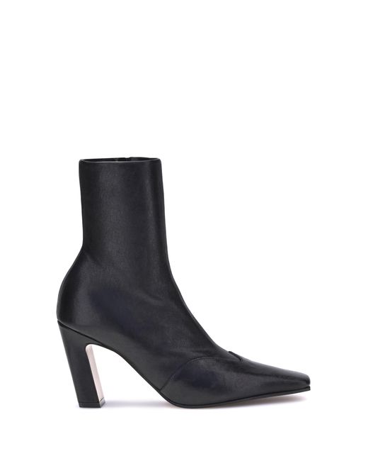 Khaite Black Nevada Ankle Boots Calf Leather Bos Taurus