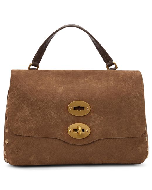Zanellato Brown Leather Postina Bag
