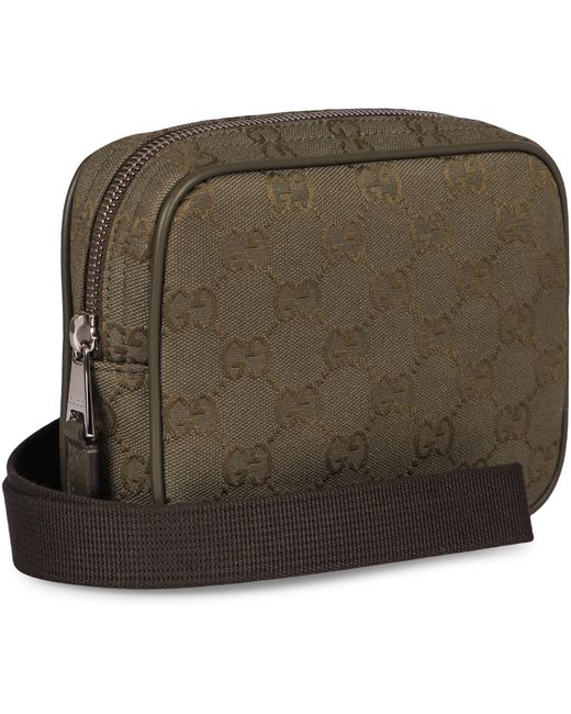 Gucci Brown Camera Bag Gg Canvas Cotton Messenger for men