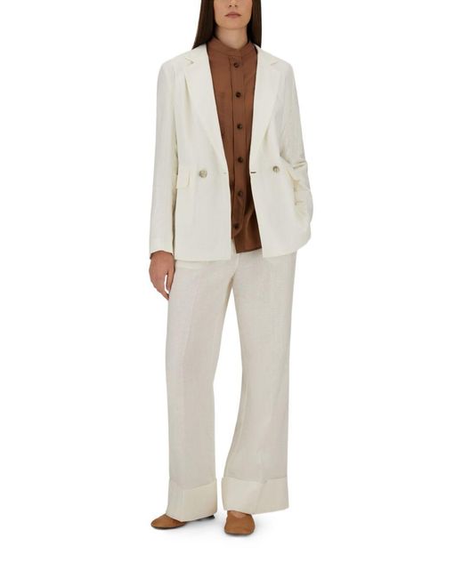 Herno Natural Blazer Linen Jacket