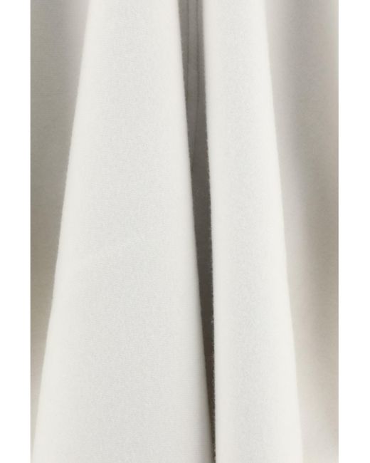 Brunello Cucinelli White Cashmere And Wool Poncho