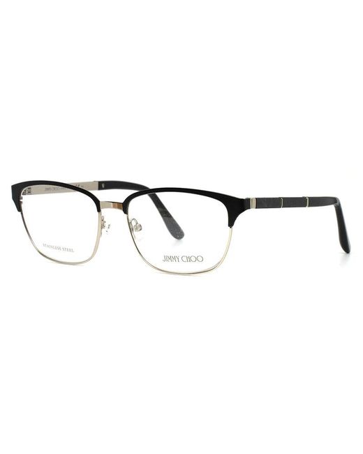 Jimmy Choo Brown Eyeglasses Rectangle Full Rim, Frame And Clear Demo Lenses Lens Jc192000300