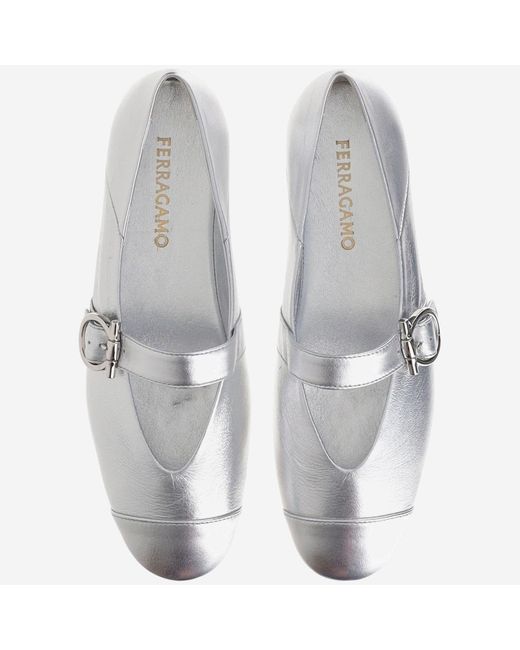 サンダル・ミュール Ferragamo Ballet Flats Ornament Ferragamo Gancini ornament ballerinas for Women - Black in