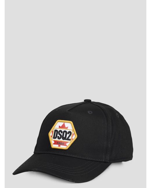 DSquared² Dsq2 1964 Baseball Cap in Black for Men Lyst