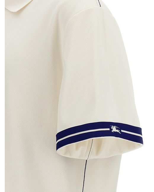 Burberry White Ekd Polo Shirt for men