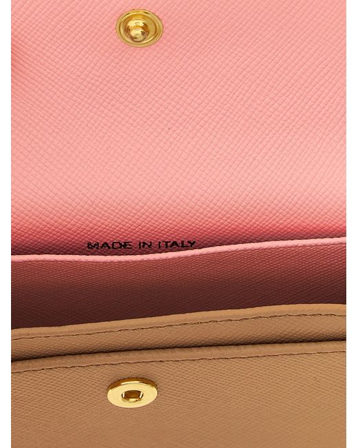 Marni Pink Logo Business Card Holder