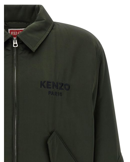 KENZO Green Boke Flower Puffer Jackets for men