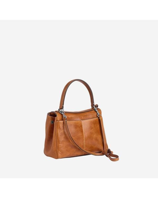 Balenciaga Brown Shoulder Bag Rodeo Mini Calfskin Leather