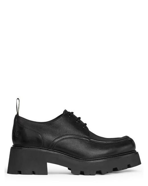 Céline Black Derby Triomphe Leather Bull Lace-Up Shoes