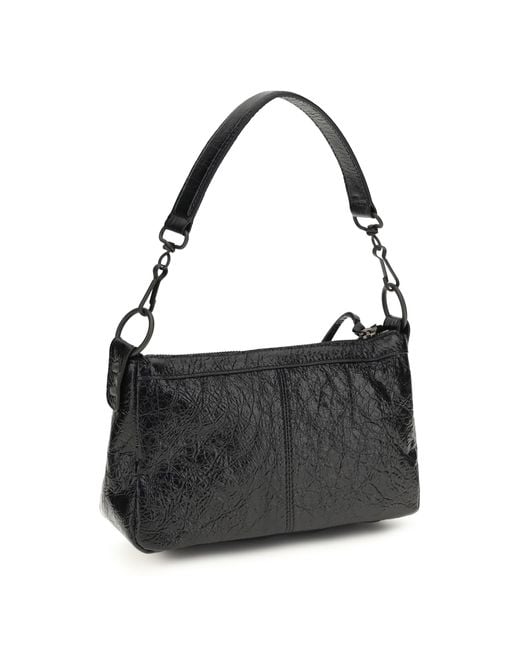 Balenciaga Black Le City Moto Mini Handbag Lamb Ovis Aries Handbags