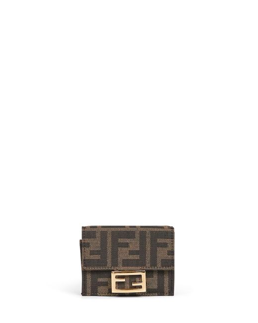 Fendi Multicolor Baguette Micro Trifold Wallet