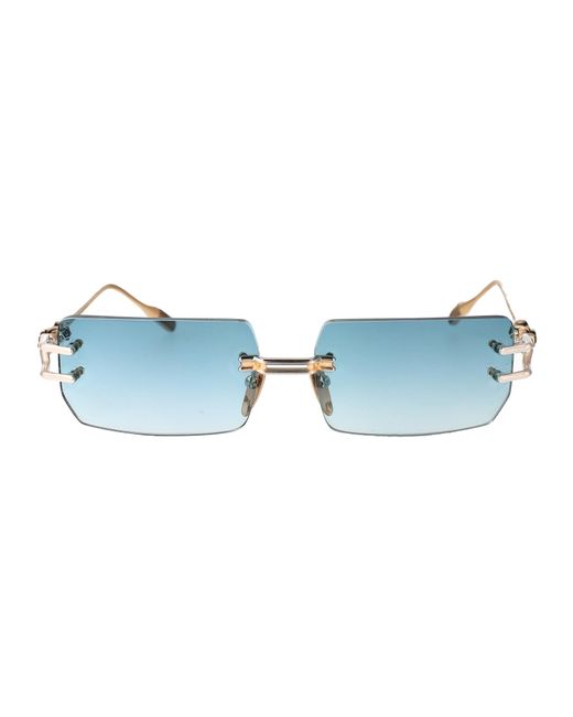 Chrome Hearts Blue Lordie Sunglasses