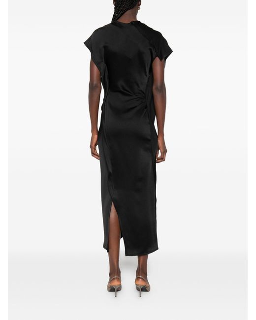 Victoria Beckham Black Victoria Midi Dress