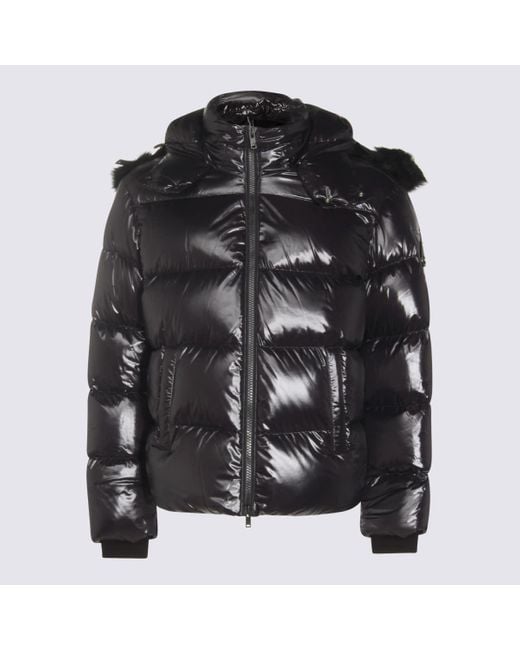 Moose Knuckles Black Down Jacket for men