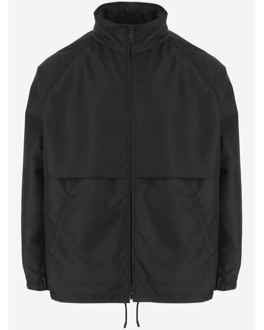 Saint Laurent Black Nylon Jacket Polyester for men