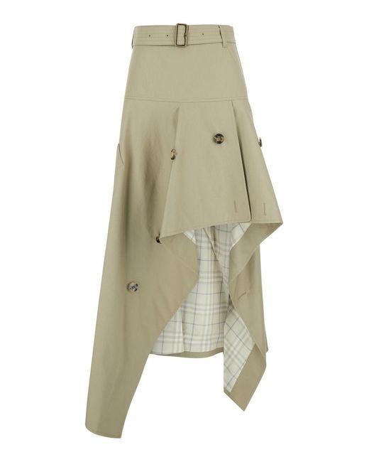 Burberry Natural Skirt Heather Cotton