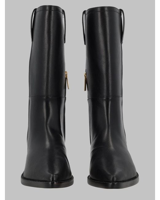 MICHAEL Michael Kors Black Boots Farren Goat Leather