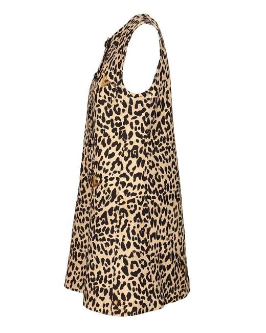Valentino Natural Animalier Mini Dress
