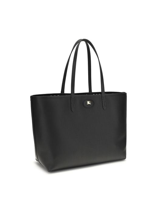 Burberry Black Bloomsbury Medium Reversible Tote Bag Calf Leather Bos Taurus Shoulder