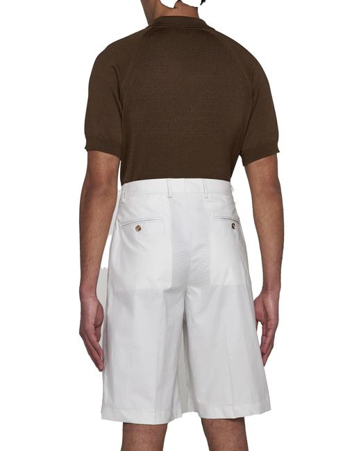 Lardini White Shorts for men