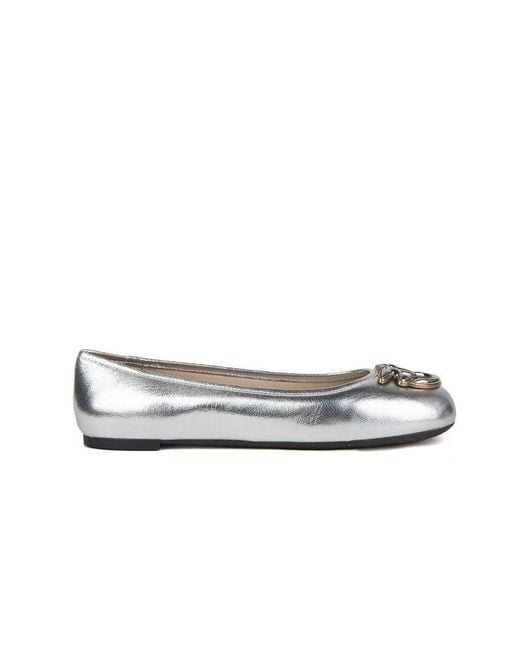 Pinko White Pinko Gioia 03 Ballet Flat