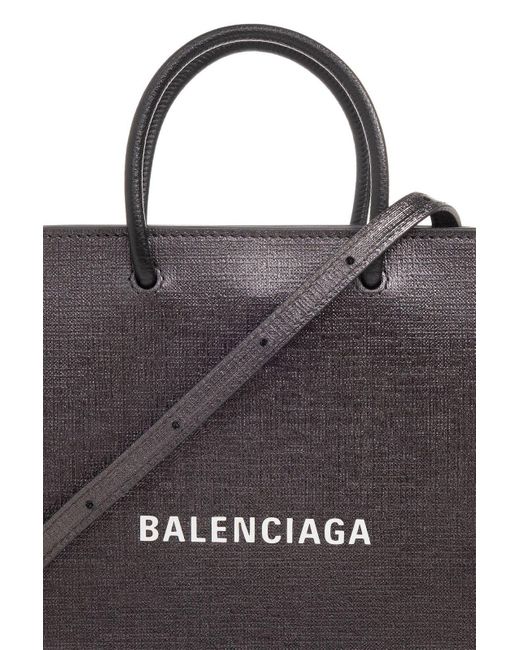 Balenciaga Black Metallized Large Tote Bag