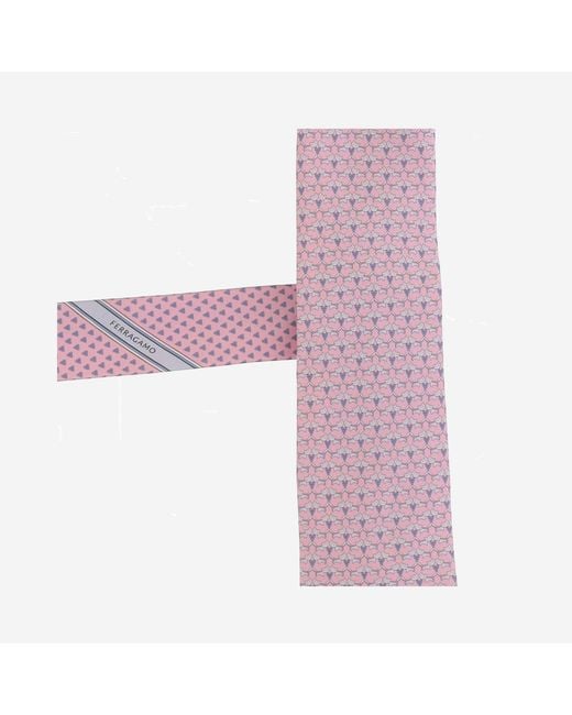 Ferragamo Purple Silk Tie Ties & Bow for men