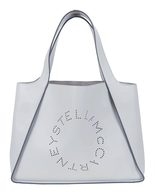 Stella McCartney White Tote Eco Soft Alter Nappa Logo