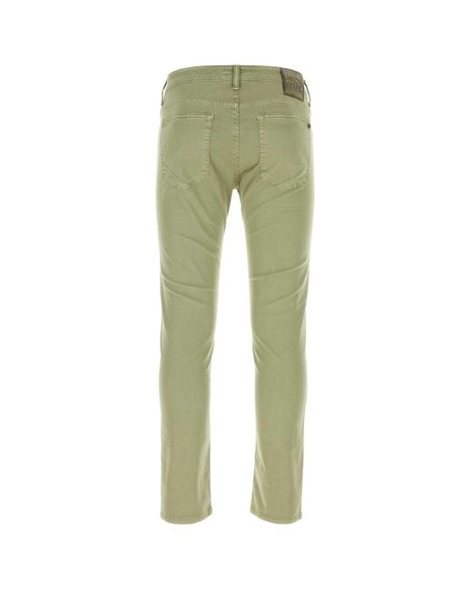Incotex Green Pistachio Cotton Pant for men