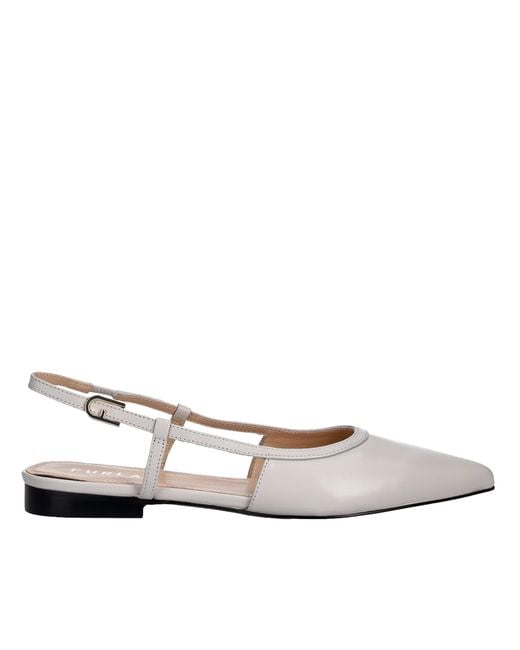 Furla White Punta Vallerina Slingback