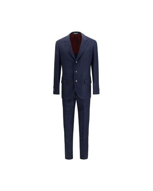 Brunello Cucinelli Blue Wool Oves Aries Two for men