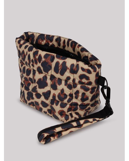 VEE COLLECTIVE Multicolor Vee Collective Leopard-Print Padded Clutch