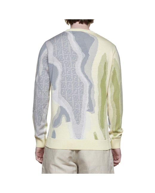 Fendi Green Earth Sweater for men
