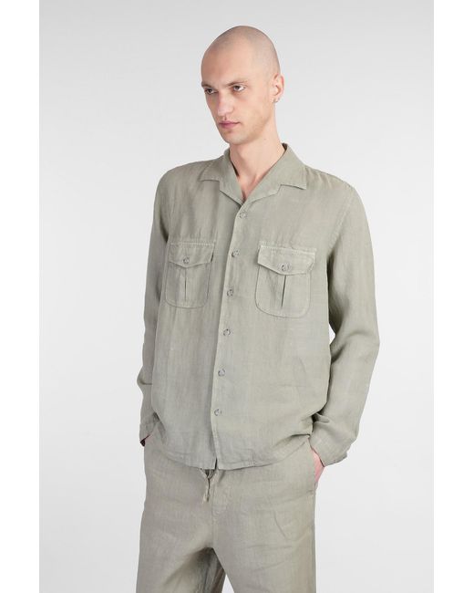120% Lino Multicolor Shirt for men